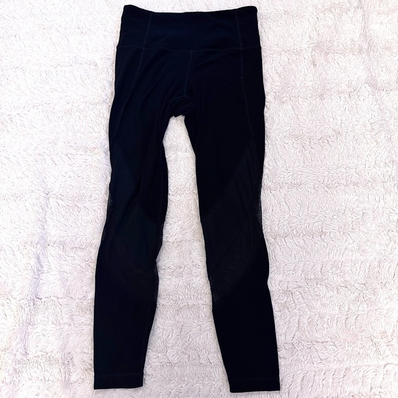 Athleta Pants - Athleta Black Leggings XS – Mesh Calf Detail | Women’s Activewear